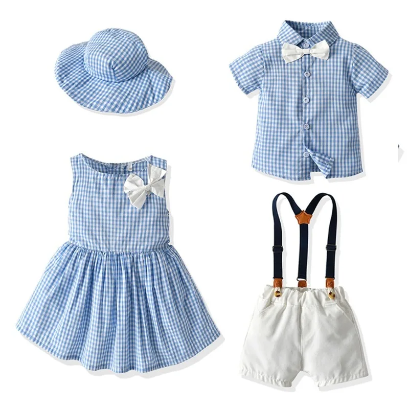 

Summer Children's Suit Novelty Toddler Outfits Sleeveless Dress for Girls Ball Gown Shirts Princess Dresses Shirts Boys Clothing