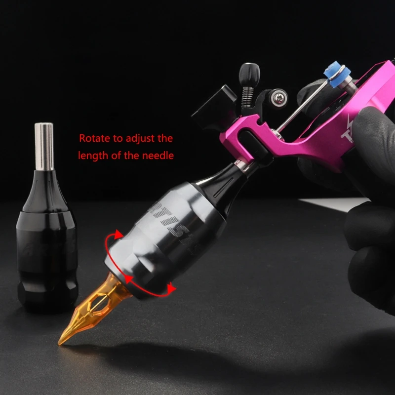 Aluminum Alloy Tattoo Cartridge Grips Professional Adjustable Twist Handle Tube 27RC cartridge grips