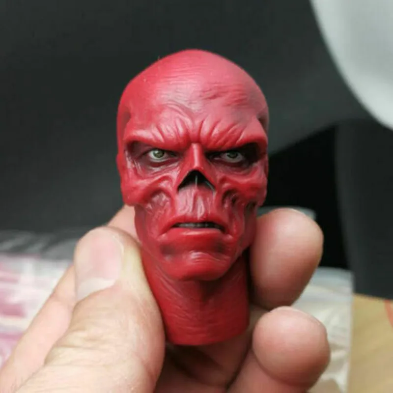 

1/6 Red Skull Johann Shmidt Head Carved Captain America F 12'' Figure Body Model