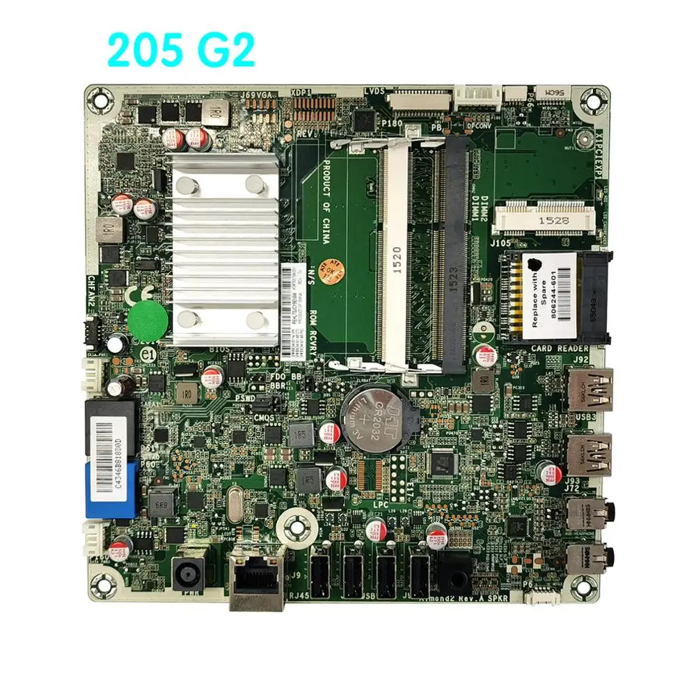 Подходит для HP 205 G2 материнская плата AIO 806244-001 751275-001 728601-001 768784-001 100%-001 на