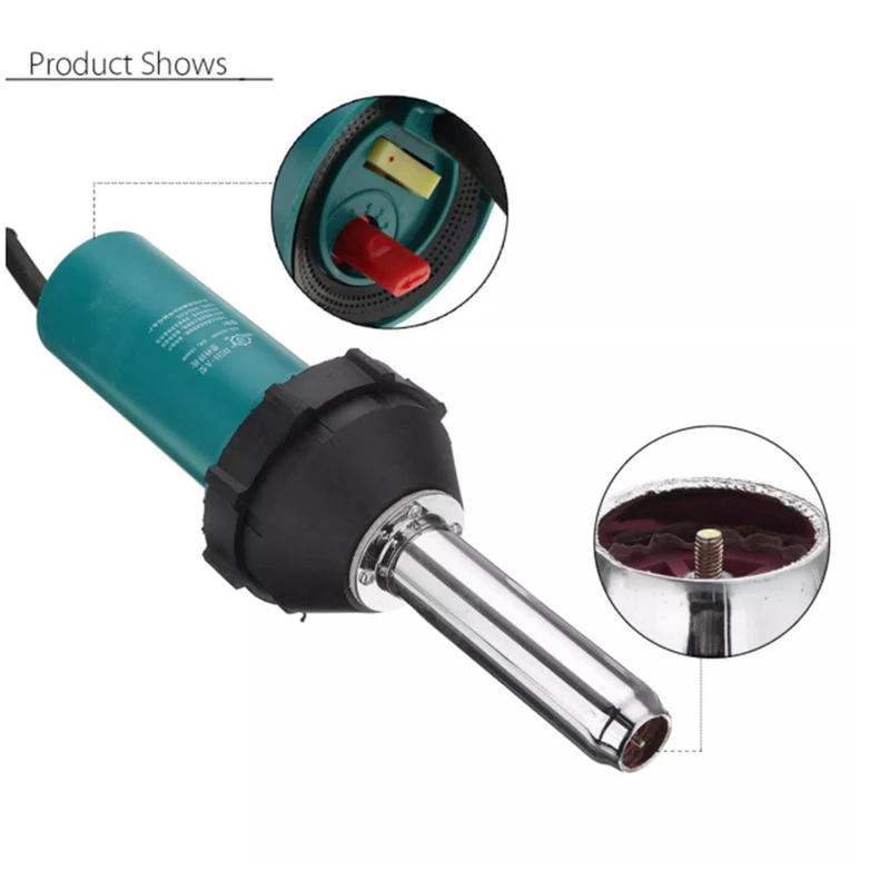ASCENDAS 220V 1080W Plastic Hot Air Welding Welder Heat Hot Gas Tools Kit with Rod Roll CYH-003