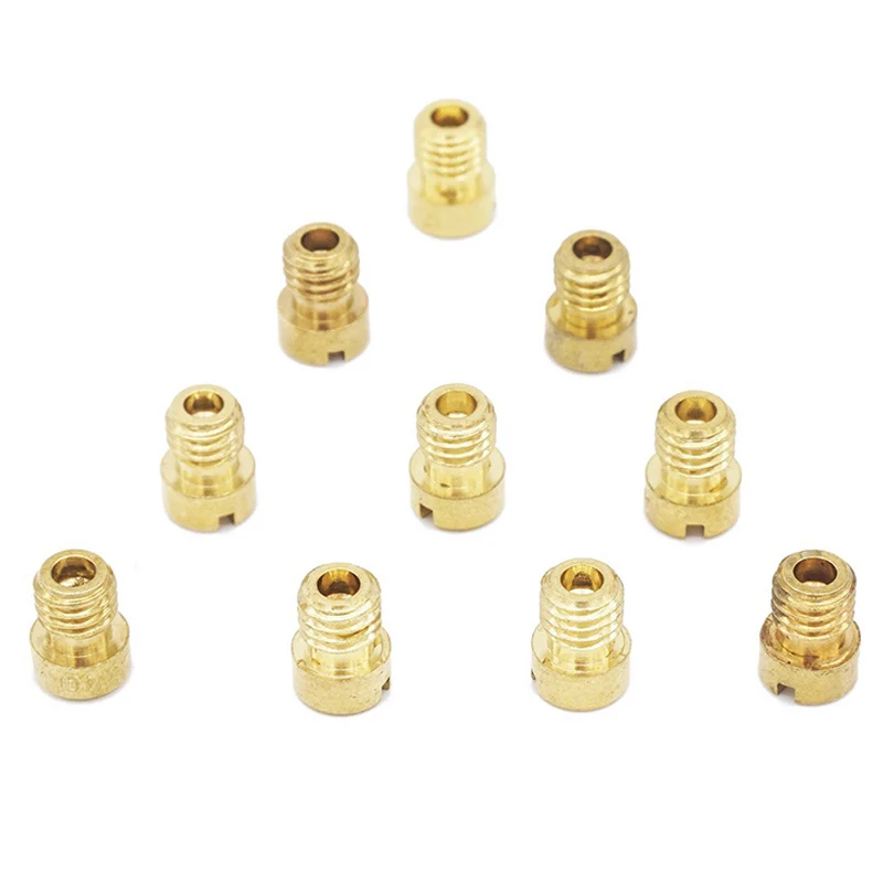 10Pcs/Set100 105 108 110 115 120 Main Jet For Keihin FCR OKO KOSO CVK PE PWK Carburetor Hexagon Motorcycle injector nozzle | Автомобили и