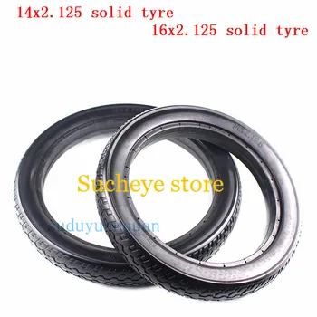 

Good quallity Electric tire 14x2.125 16x2.125 Non inflation Solid Tyre 14*2.125 16x2.125 Folding electric bicycle E-bike Tire