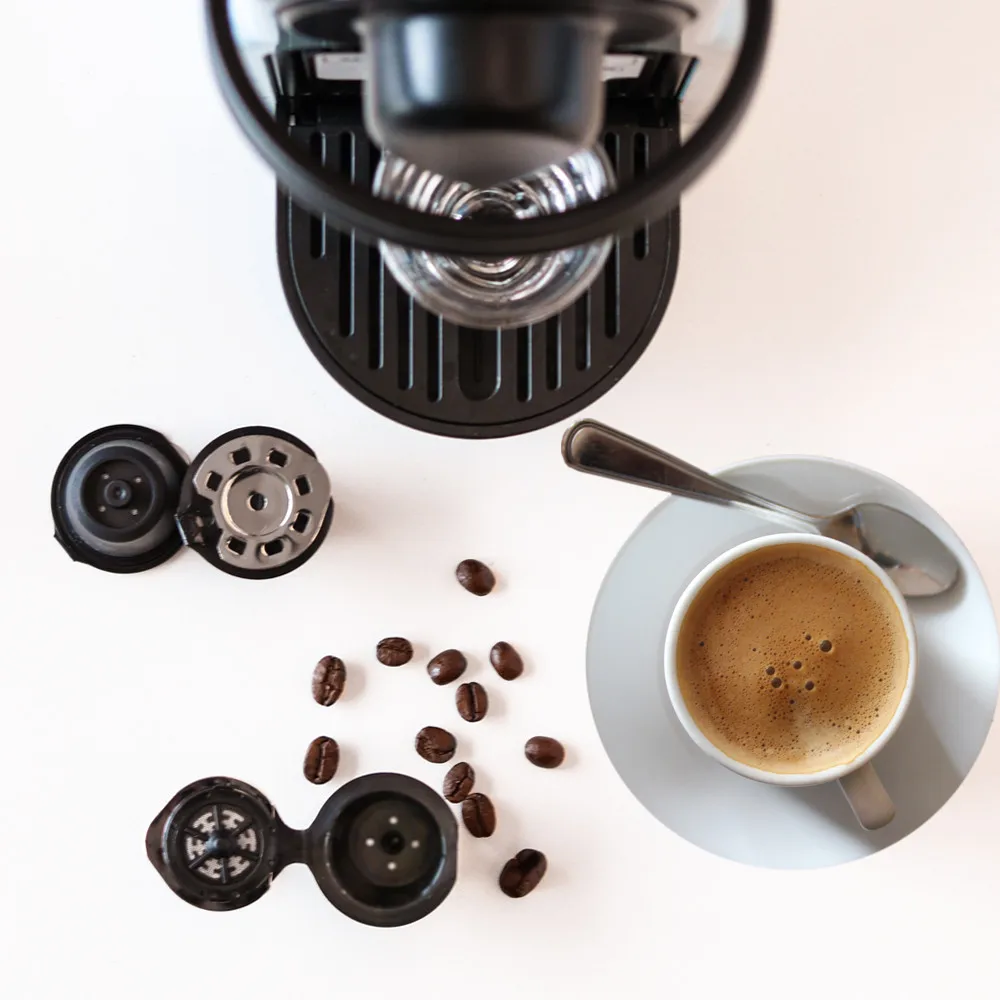 Recafimil nachfüllbare Kaffee kapsel für Nespresso Edelstahl wieder verwendbare Crema Version Kaffee pad für Nescafe Maschine – Detail 10