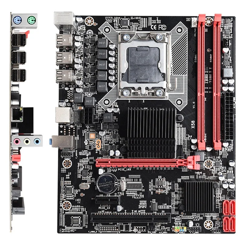 X58 Материнская плата Lga 1366 поддерживает регистровая и ecc-память сервера памяти и процессор Xeon 32G