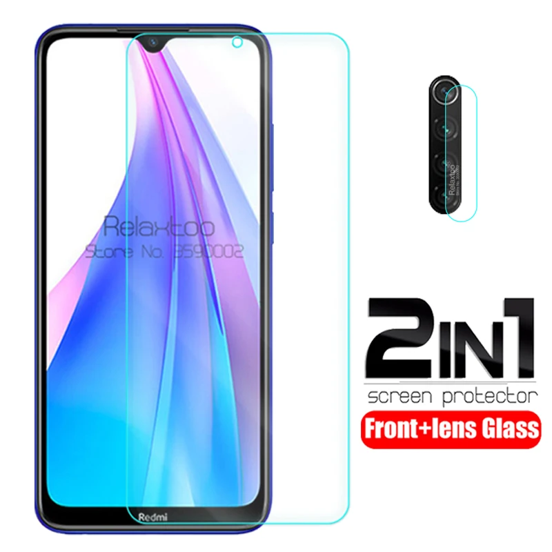 Стекло для объектива камеры 2 в 1 redmi note 8 T закаленное стекло защиты экрана xiaomi 9 pro