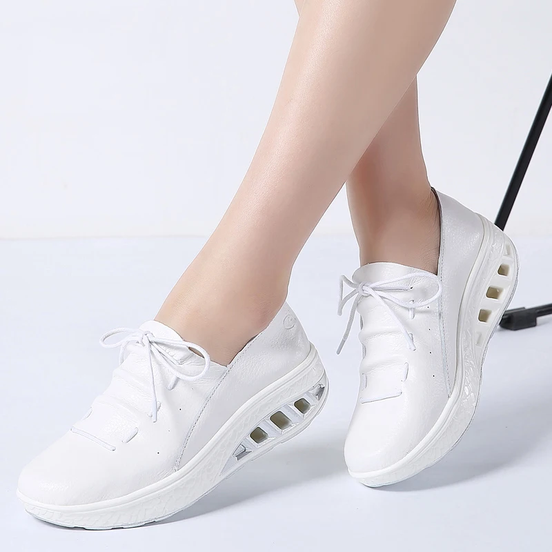 TKN, otoño 2019, zapatillas de deporte para mujer, zapatos de genuino para mujer, zapatos planos con cordones, zapatos de plataforma, para mujer, 7688 - AliExpress Calzado