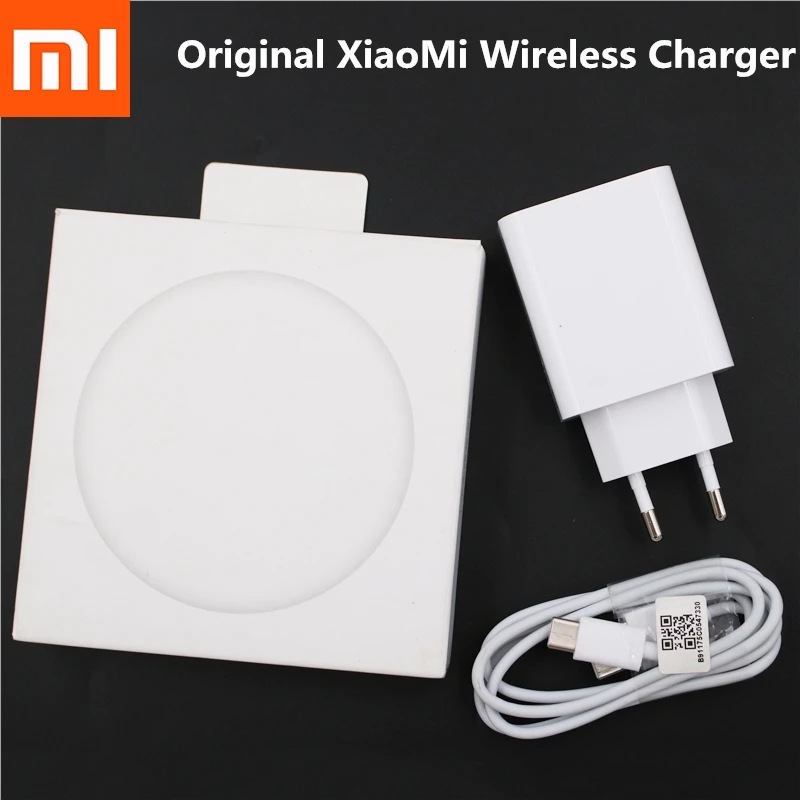 Оригинальное Беспроводное зарядное устройство Xiaomi 20 Вт кабель быстрой зарядки
