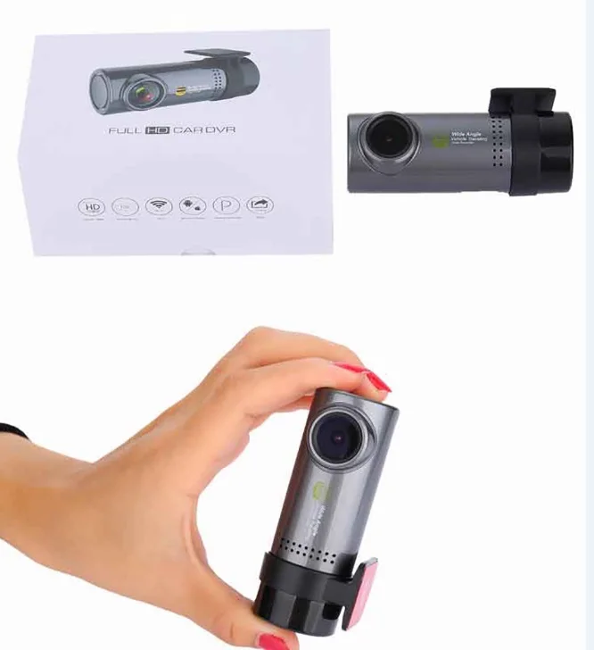 Черный Подробнее о 1080P HD мини-автомобиль камера DVR регистратор с WiFi g-сенсор режим парковки - Цвет: Черный