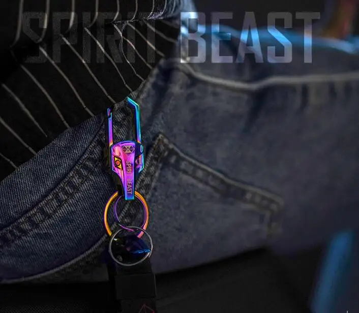 SPIRIT BEAST мотоциклетный брелок для ключей аксессуары декоративный цветной брелок для ключей творческое скутер цветная цепочка для ключей поясная пряжка