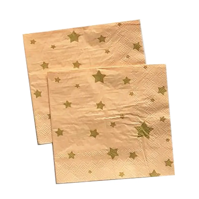 

8pcs Pink Five-Pointed Star Napkin Birthday Party Decorations Baby Shower Disposable Paper Towel Anniversaire Dining Setting