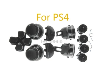

8sets JDS-040 4.0 Custom Metal Thumbsticks Analoge Controller Bullet Button Chrome D-pad For Sony PS4 pro Controller to choose