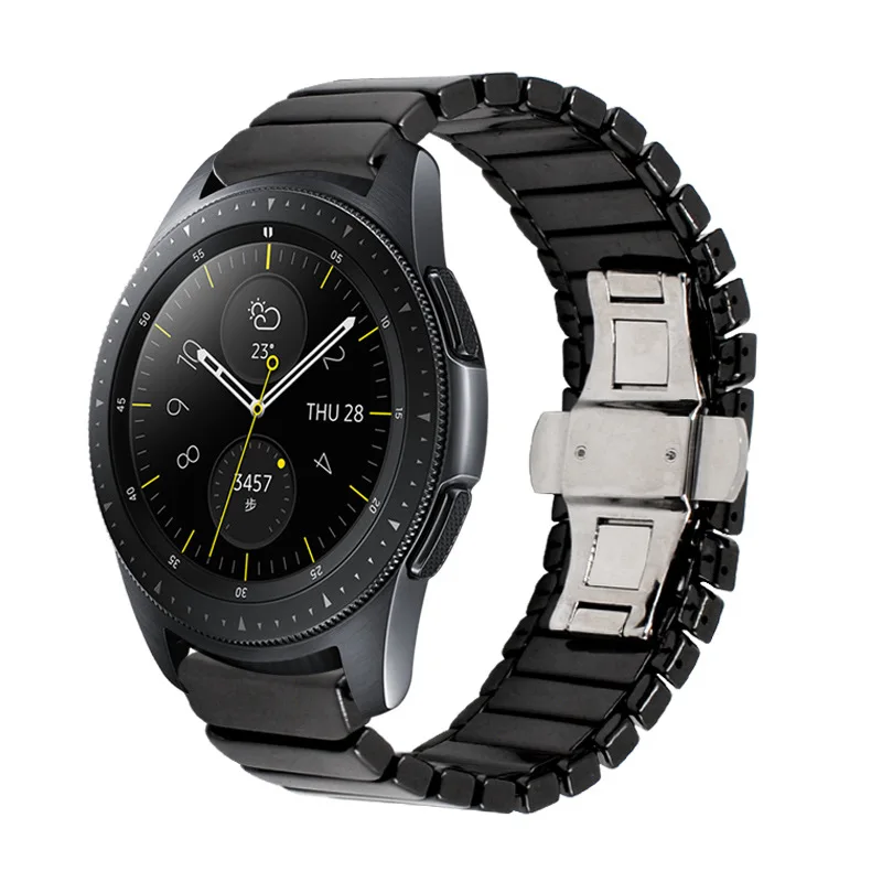 Подходит для Samsung Galaxy Watch Huawei GT2 46 мм Бабочка Пряжка браслет керамический ремешок 22