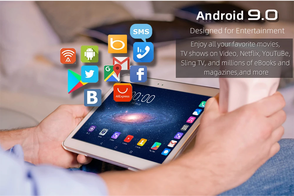2019 10,1 inch tablet PC 3g 4 аппарат не привязан к оператору сотовой связи Android 9,0 Octa Core металлические таблички 6 ГБ Оперативная память 128 Гб Встроенная