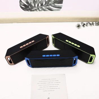 

SC208 Wireless Bluetooth Speaker Portable Small Stereo Car Subwoofer Computer Mini Dual Speaker Support Bluetooth 5 Colors