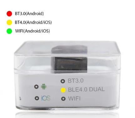 Vgate iCar Pro elm327 v1.5 WiFi/Bluetooth 3,0/4,0 Android Torque app OBDII scan tool elm 327 Поддержка Android/IOS - Цвет: Цвет: желтый