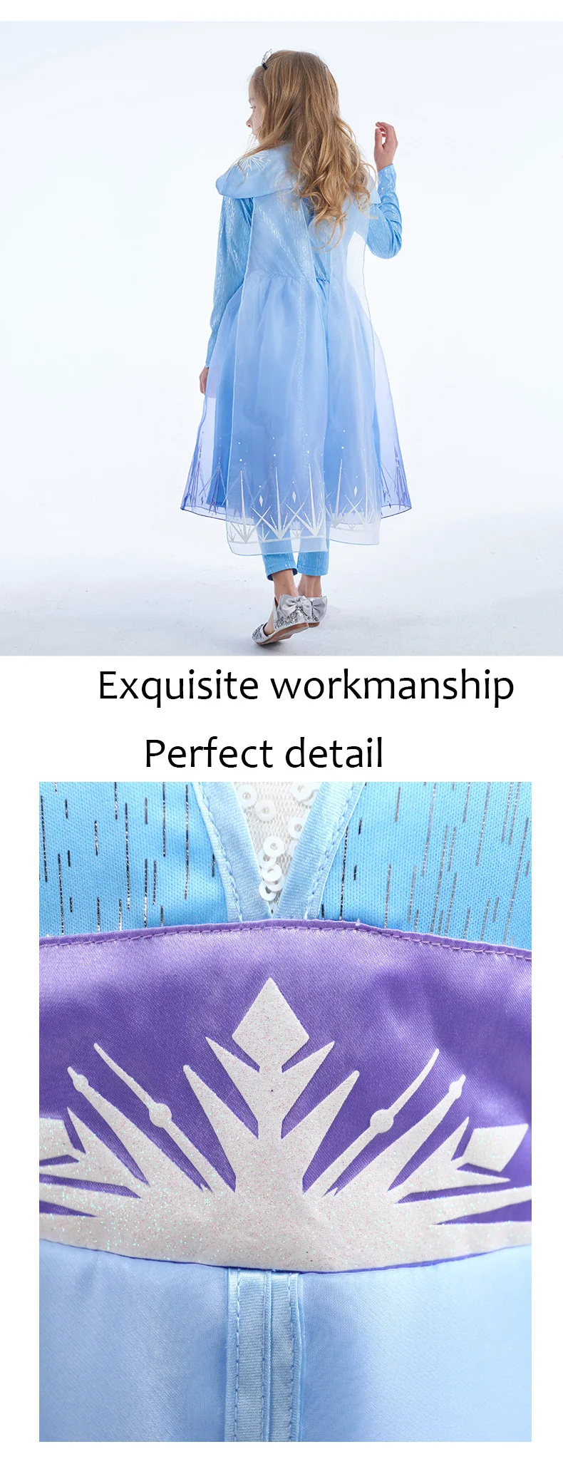 Высококачественное изысканное платье Эльзы из мультфильма «Холодное сердце»; Детские платья для девочек; Vestito; платье принцессы; элегантный подарок на день рождения; вечерние платья с единорогом