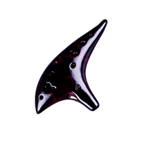 12 Holes Smoked Burn For Beginner Porcelain Gifts Professional Ceramic Ocarina Flute Rhythm Alto C Musical Instrument Hobbies