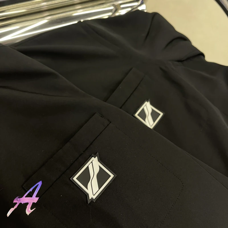 WE11DONE Square Rubber Brand Suit High-quality Men and Women Simple Mid-length Welldone Suit Jacket