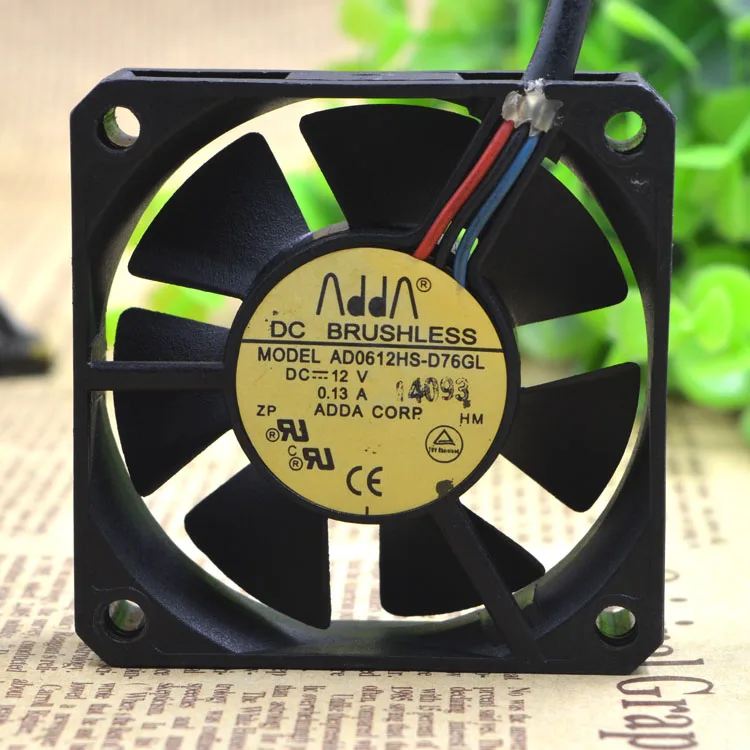 /6015 AD0612HS-D76GL DC12V 0.13A защита двигателя охлаждения