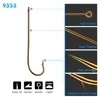 50pcs 50pcs/lot O'Shaughnessy  Fishing Hooks Stainless Steel Long Shank Saltwater Barbed ocean Fish Jig Hooks ► Photo 3/4