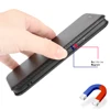 Carbon Fiber Magnetic Flip Cover Case for IPhone 15 14 13 12 Pro Max Mini 11 SE XS XR X Max 6 6S 7 8 Plus Wallet Card Holder 2