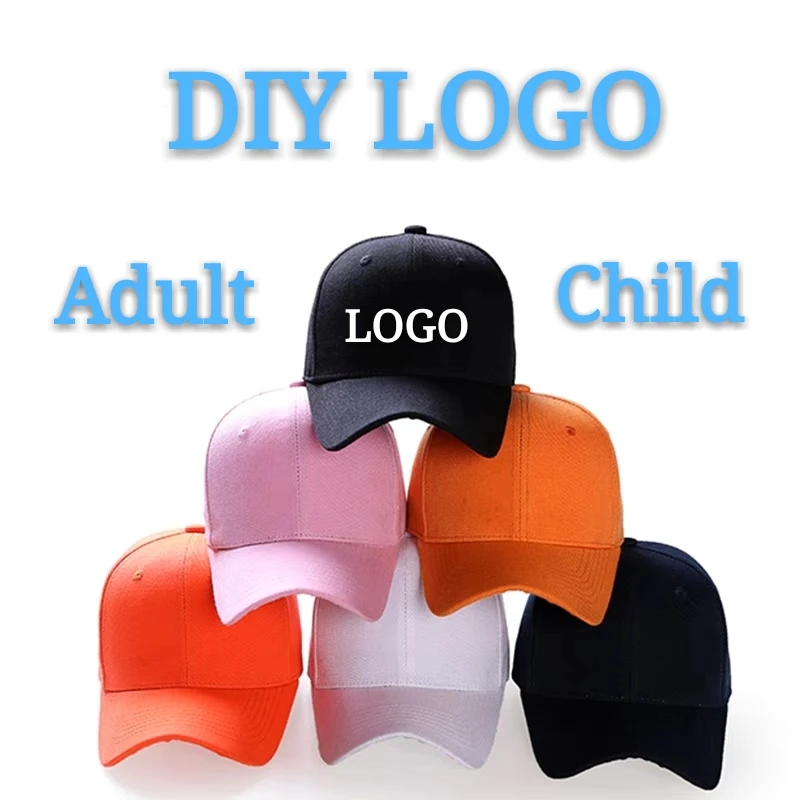 

DIY Logo Baseball Cap Flat Cap Custom-made Hip-hop Child&Adult Printing Embroidery Famous Brand Bucket Hat High-quality Snapback