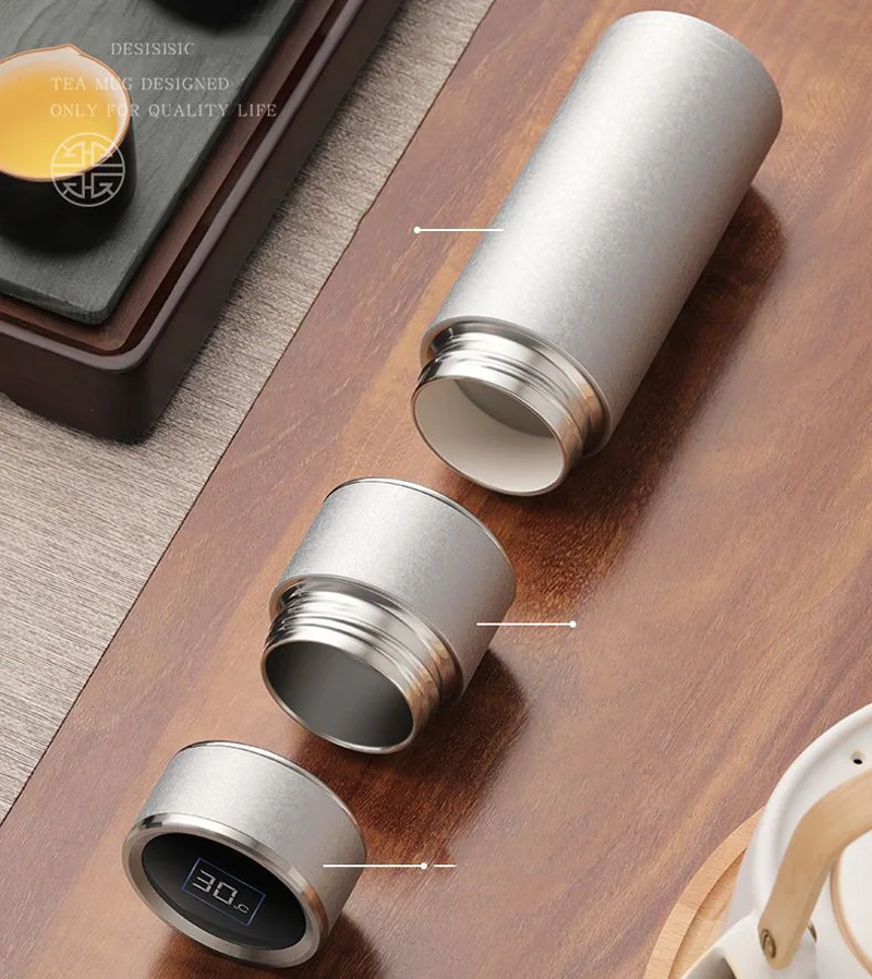 Portable Tea Thermos Heat-Tempered Double Layer Glass * 280ml