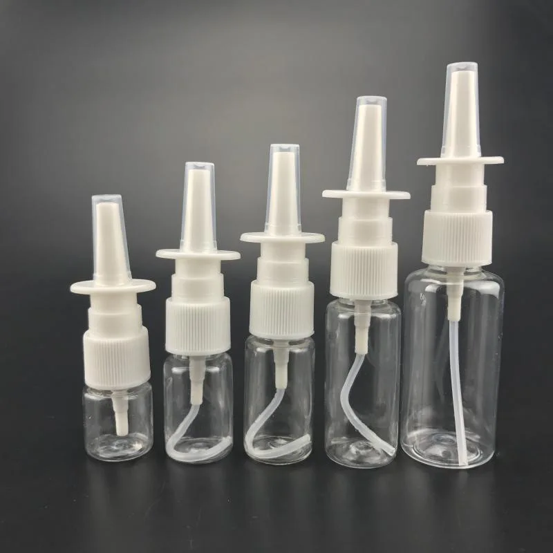 

10Pcs 10ml 20ml 30ml Empty Plastic Nasal Spray Bottles Health Nose Refillable Mist Sprayer Portable Refillable Bottle
