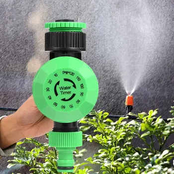 

1 pcs Garden Water Timer Rain Sensor Solar LCD Controller Dual Dial Irrigation 1/2" 3/4" Gasket for Faucet