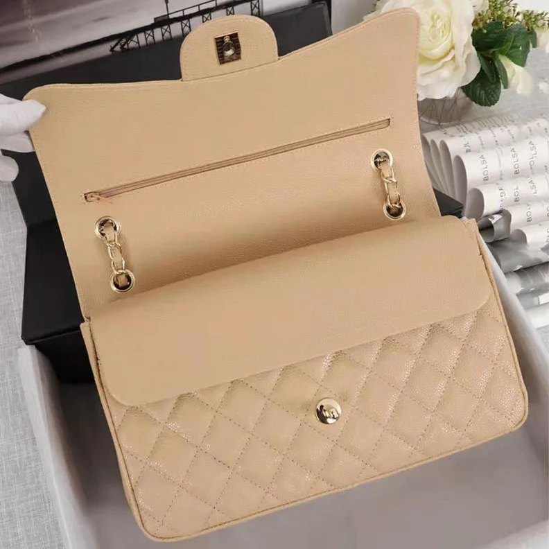 Luxury Handbag Bag For Women Genuine Leather Shoulder Bags Top Quality Fashion Design Lady's Crossbody Quilted Flap Bag Purse