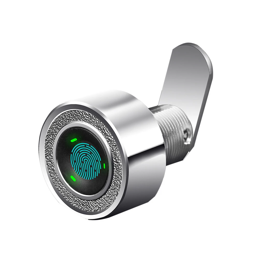 Mini cerradura biométrica de aleación de Zinc, sin llave, para cajón de armario, caja fuerte, buzón