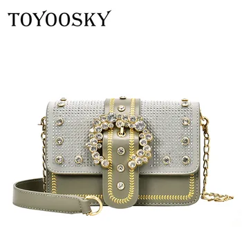 

TOYOOSKY Chain Shoulder Bags for Women 2020 Luxury Handbags Women Bags Designer Famous Brands Ladies Leather Messenger Handbag