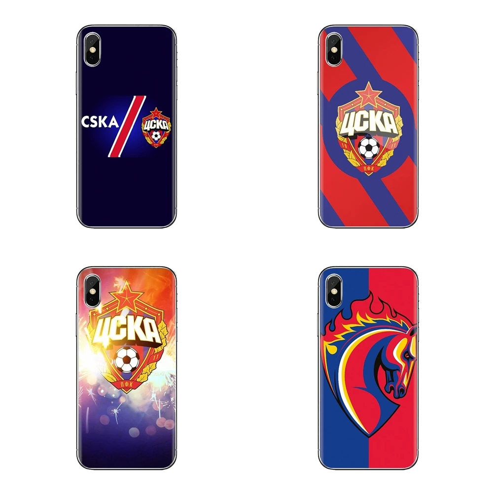Лошади ЦСКА силиконовый кожаный чехол для телефона iPhone XS Max XR X 4 4S 5 5S 5C SE 6 6S 7 8 плюс