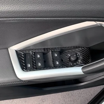 

ABS Plastic LHD Door Window glass Lift Control Switch Panel Cover Trims Car Styling Accessories For Audi Q3 2019 2020
