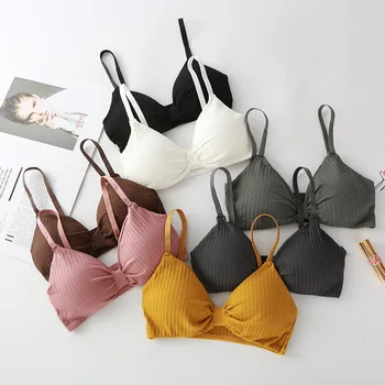

Comfortable New Fashion Women Tube Top Sexy Wire Free Bra Top Bandeau Push Up Lingerie Female Crop Top Underwear Intimates