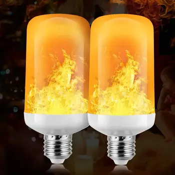 

Flame Bulb LED Flame Flickering Effect Fire Light New Year Bulbs, Simulated Decorative Atmosphere Lamps for New Year/Festival