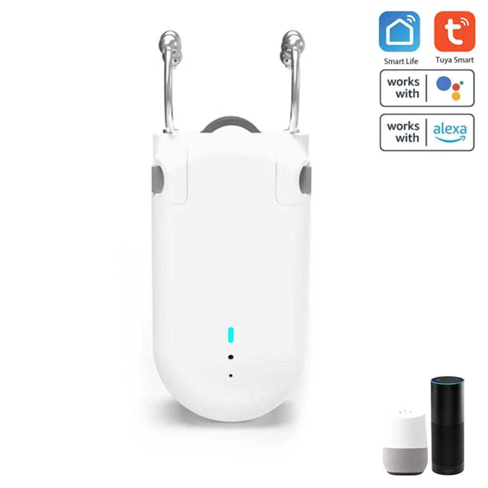 Tuya APP Intelligent Electric Curtain Motor BT Remote Voice Control Switch Robot Timer Setup Compatible with Alexa Google Home |