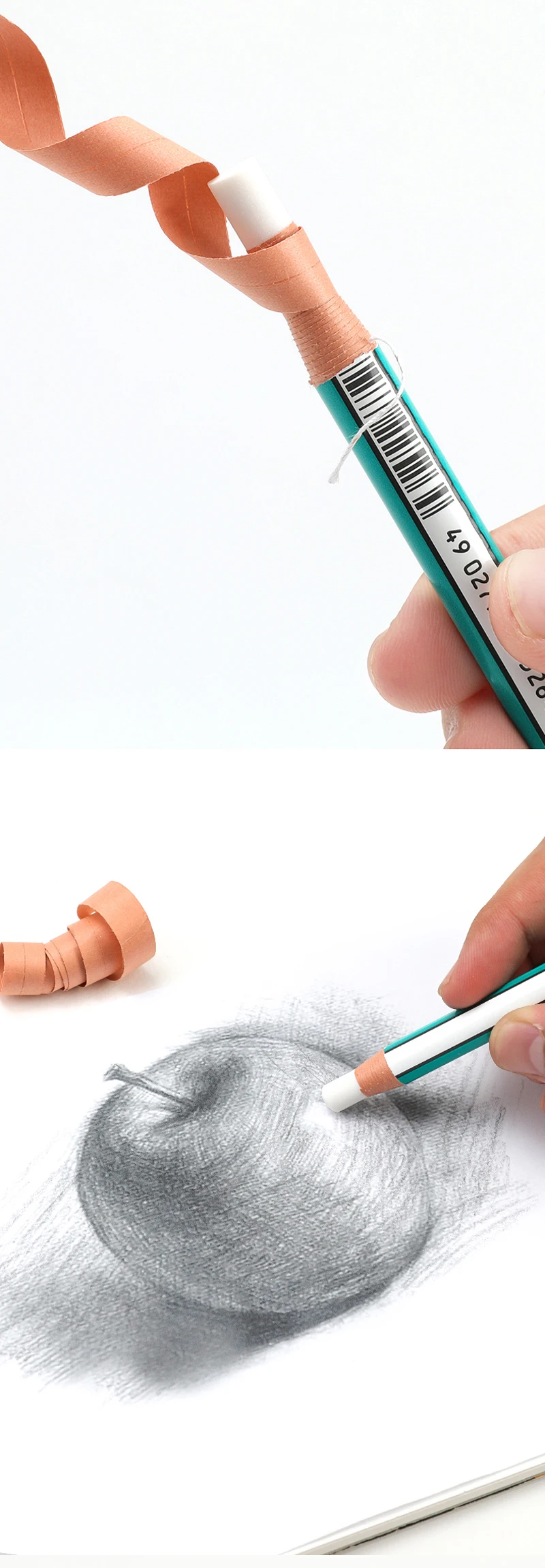 6 штук Япония Uni рулон бумага ластик EK-100/Ручка Тип Резиновая слеза бумага Выделите глянцевый карандаш художественный эскиз