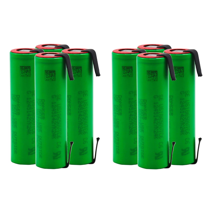 vtc6 3,7 v 3000 mah 18650 литиевая аккумуляторная батарея для sony фонарик батареи электронной сигареты+ DIY никелевые листы