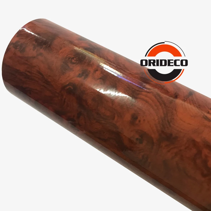 glossy wooden grain vinyl sticker for car decoration home furniture decoration 2