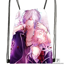 CustomDiabolik. Lovers. С привидениями. Темный. Походная сумка на шнурке, милый рюкзак для детей(черная спинка) 31x40 см#180531-04-15