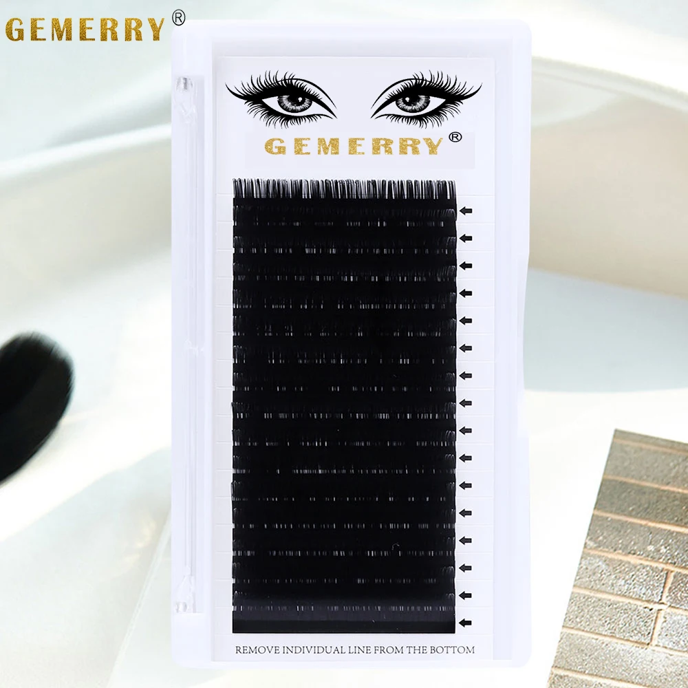 

Individual Eyelash Lashes High Quality 16 Rows CD 0.07 To 0.15 Professional Classic Lash Extension Make up Tool Mink Eyelashes