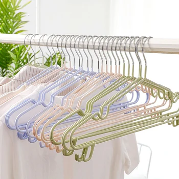 

10pcs Stainless Steel Coat Cothes Hanger Non-slip Children Hangers for Clothes Trousers Portable Drying Rack After Clothes