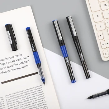 

JANWU 2pcs/set ZEBRA Straight liquid Signature gel pen 0.5mm Bright ink journal pen Business writing pen Office Supplies