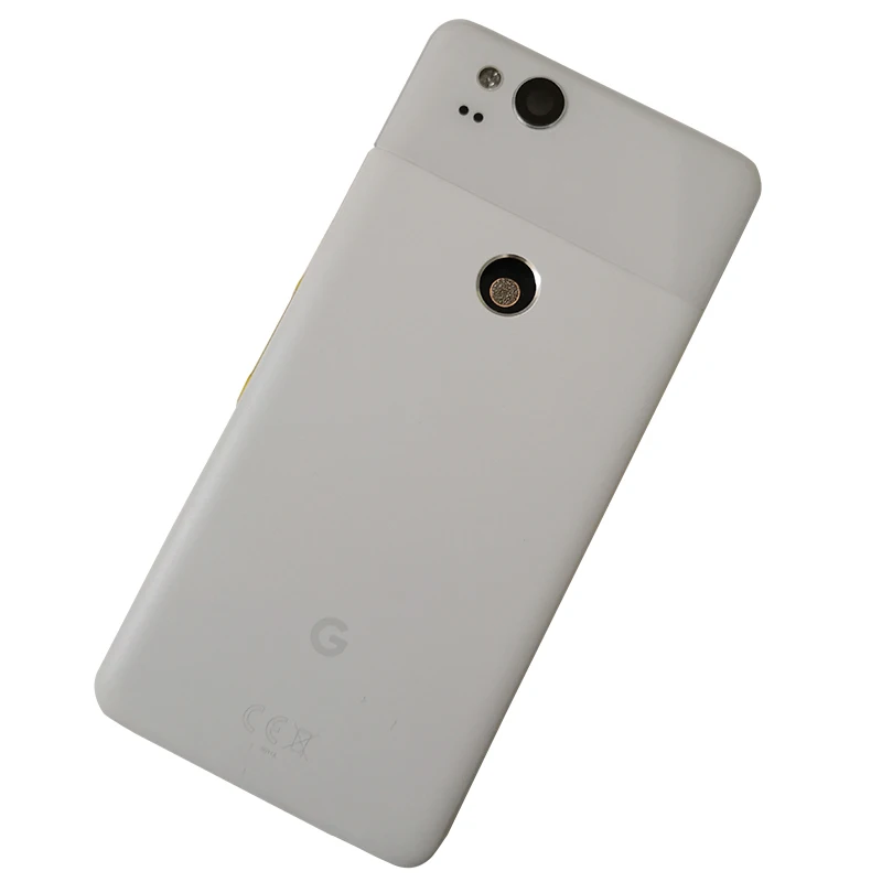 ZUCZUG металлический 5,0 дюймовый задний корпус для Google Pixel 2, чехол на батарейку, чехол на дверь с боковыми клавишами+ объектив камеры+ светильник-вспышка - Цвет: White