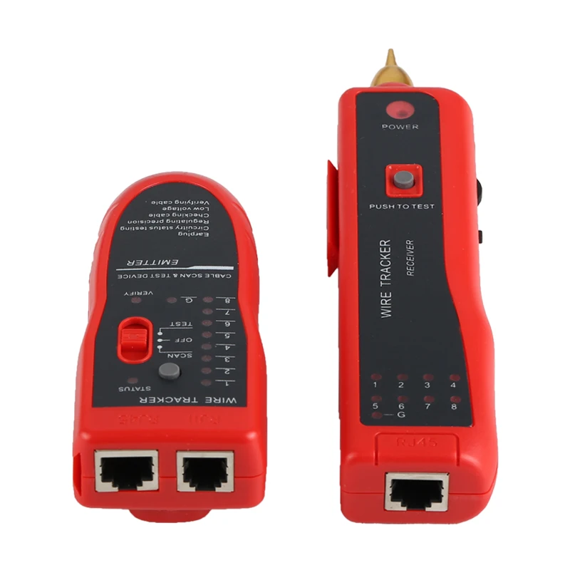 Тестер трассоискатель RJ11 RJ45 Cat5 Cat6 для телефонных проводов|Сетевые инструменты| |