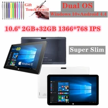 10.6inch Cu be i10 Dual OS Windows10 + Android4.4 Tablet PC 2+32GB Capacitive Touch Screen Intel Z3735F Quad Core 1366*768 IPS
