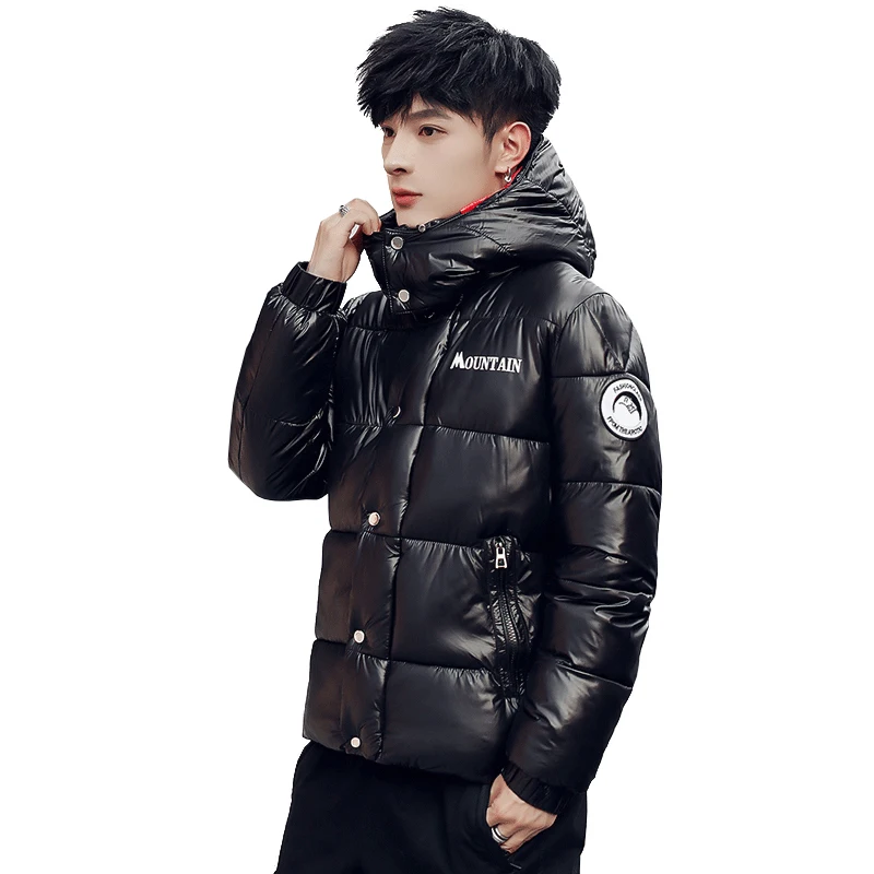 

New Fashion Men Winter Jacket Coat Hooded Warm Mens Winter Coat Casual Slim Fit Student Male Overcoat