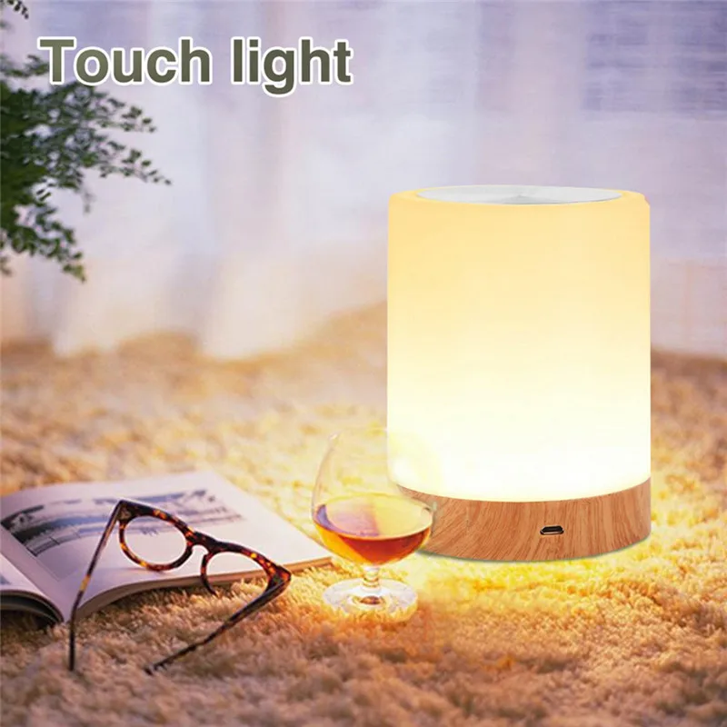 

Rechargeble Led Touch Night Light Innovative Little Nightlight Table Bedside Nursing Lamp 6 Colors Light adjustable Night Lamp